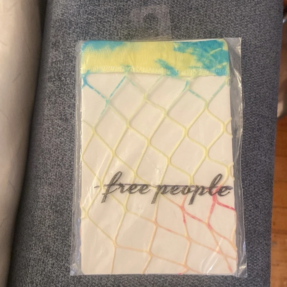 FREE PEOPLE Socks Tie Dye Fishnet Anklet NEW Retail $43 Mermaid